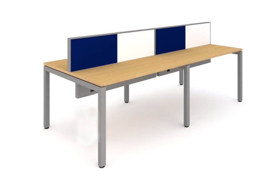 Modern office workstation and ergonomic office chair with adjustable features in a contemporary office setting