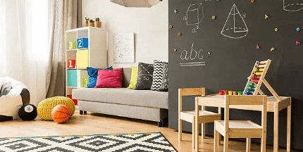 Modular kids furniture with storage and study desk by Dequalita