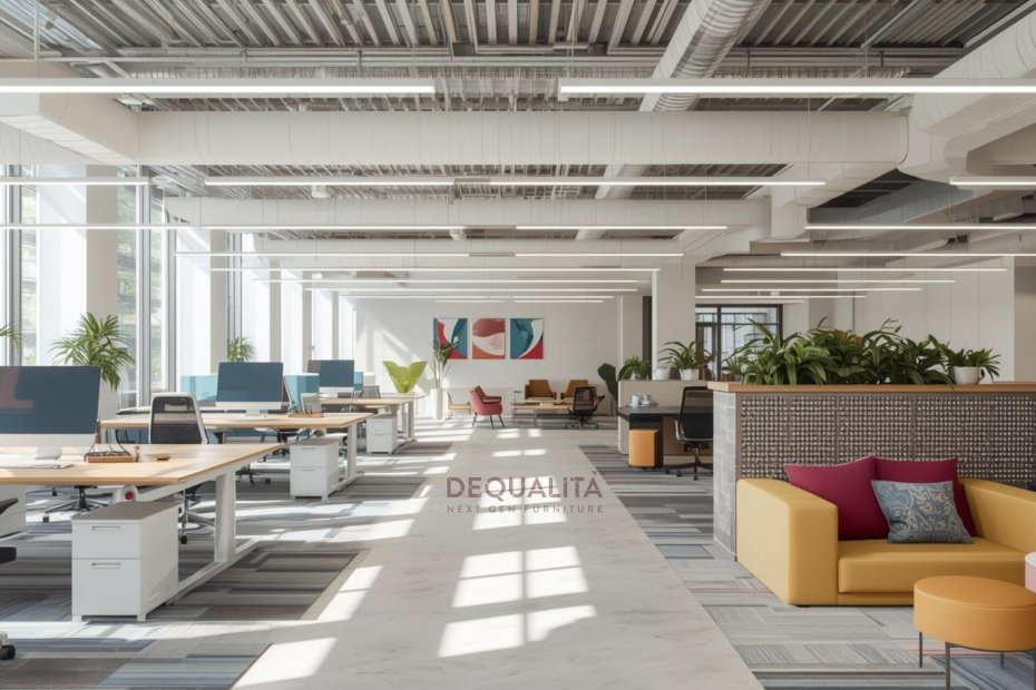 Flexible and stylish modular furniture for modern corporate office spaces, enhancing productivity, collaboration, and space efficiency.