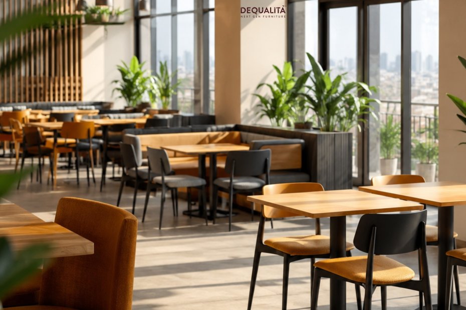Transform modern office cafeteria with stylish modular furniture in Bangalore